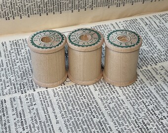 3 Empty Thread Spools