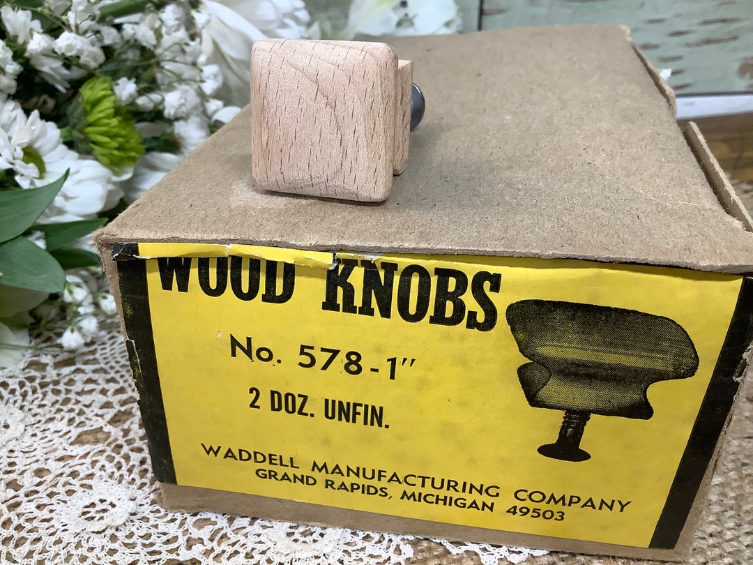WOOD KNOB PULL 1 Drawer Knob Door Knob Furniture Etsy