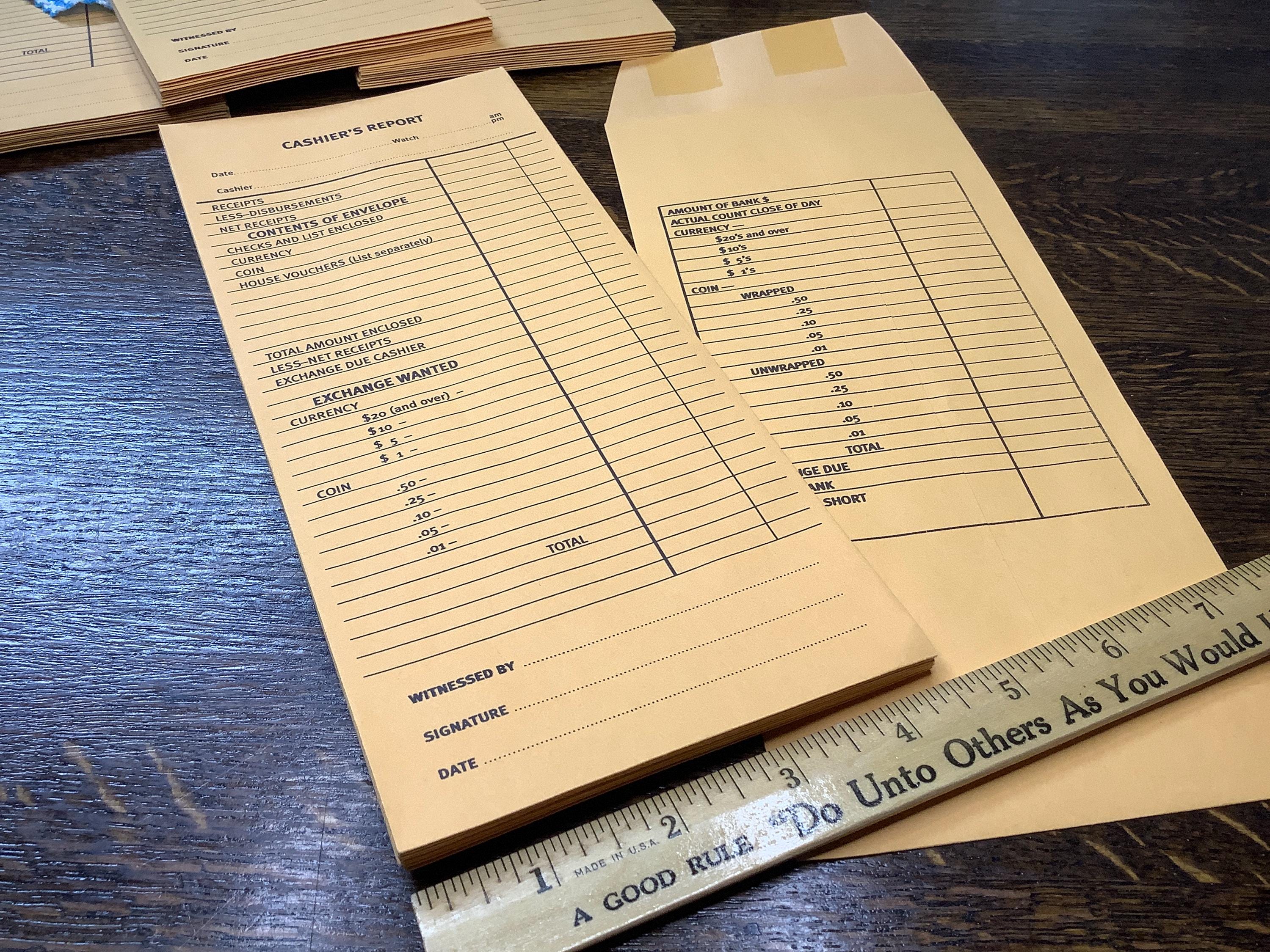 10 Large Cashier Envelopes, Kraft Paper for Junk Journals, Scrapbooking ...
