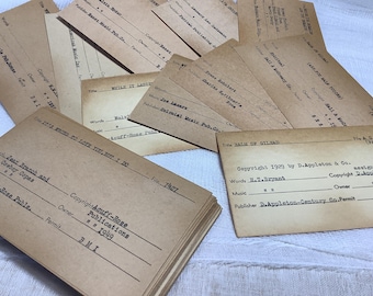 Library Catalog Cards  for Junk Journals