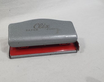 Vintage Clix Paper Punch, Office Supplies, Desk Accessory