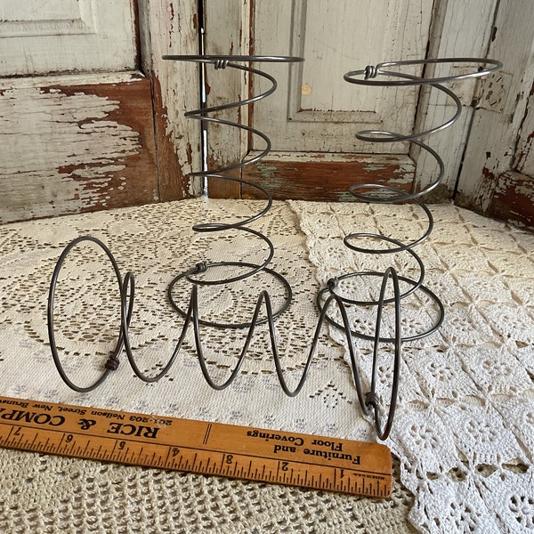 3 Metal Bed Springs, Tornado Springs, Bed Springs for Wreaths, Home Decor & More! Assemblage, Altered Art, Metalworking Supply