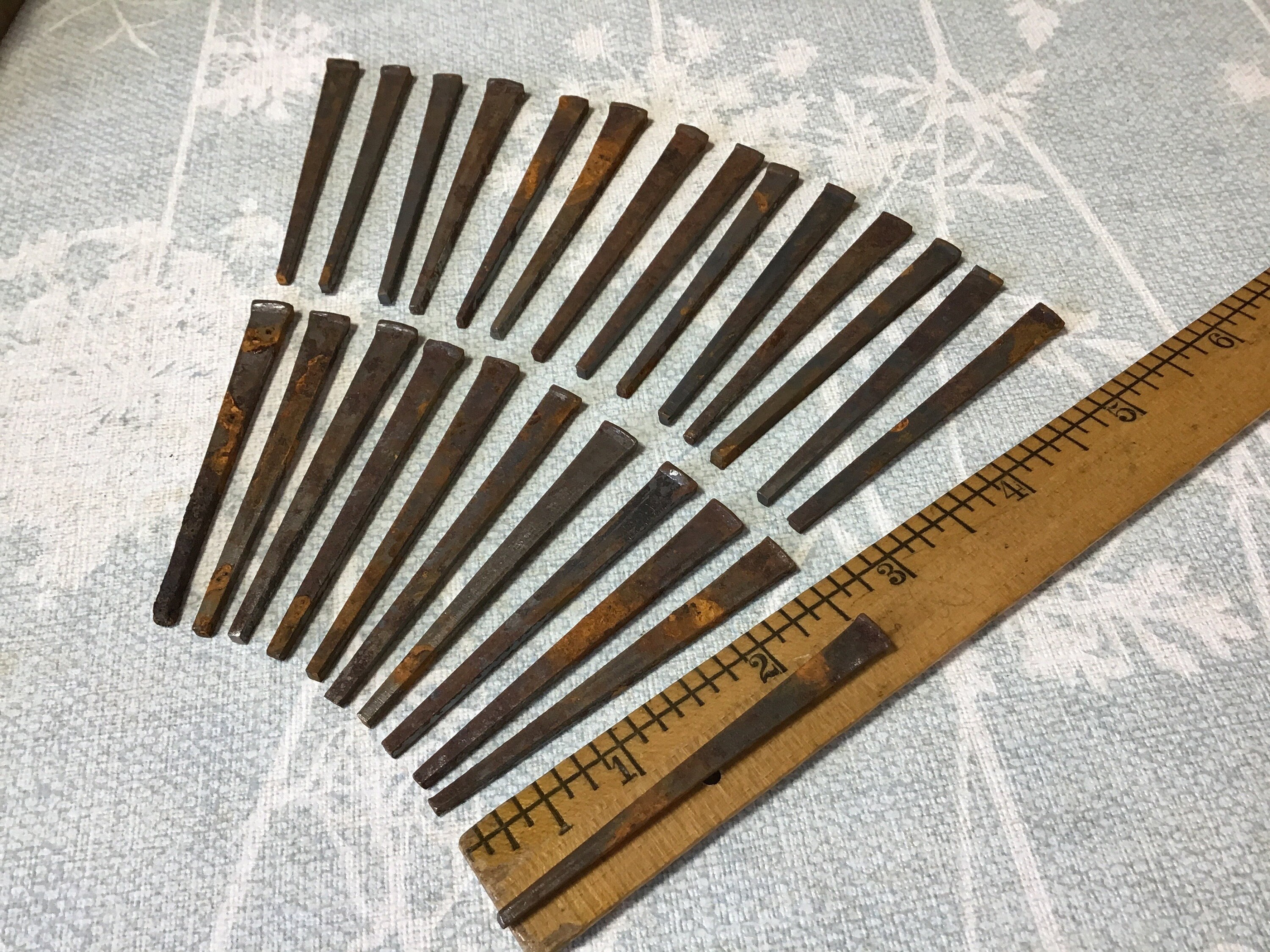 25 Square Cut Nails Flooring Nails Woodworking Nails 2 Etsy