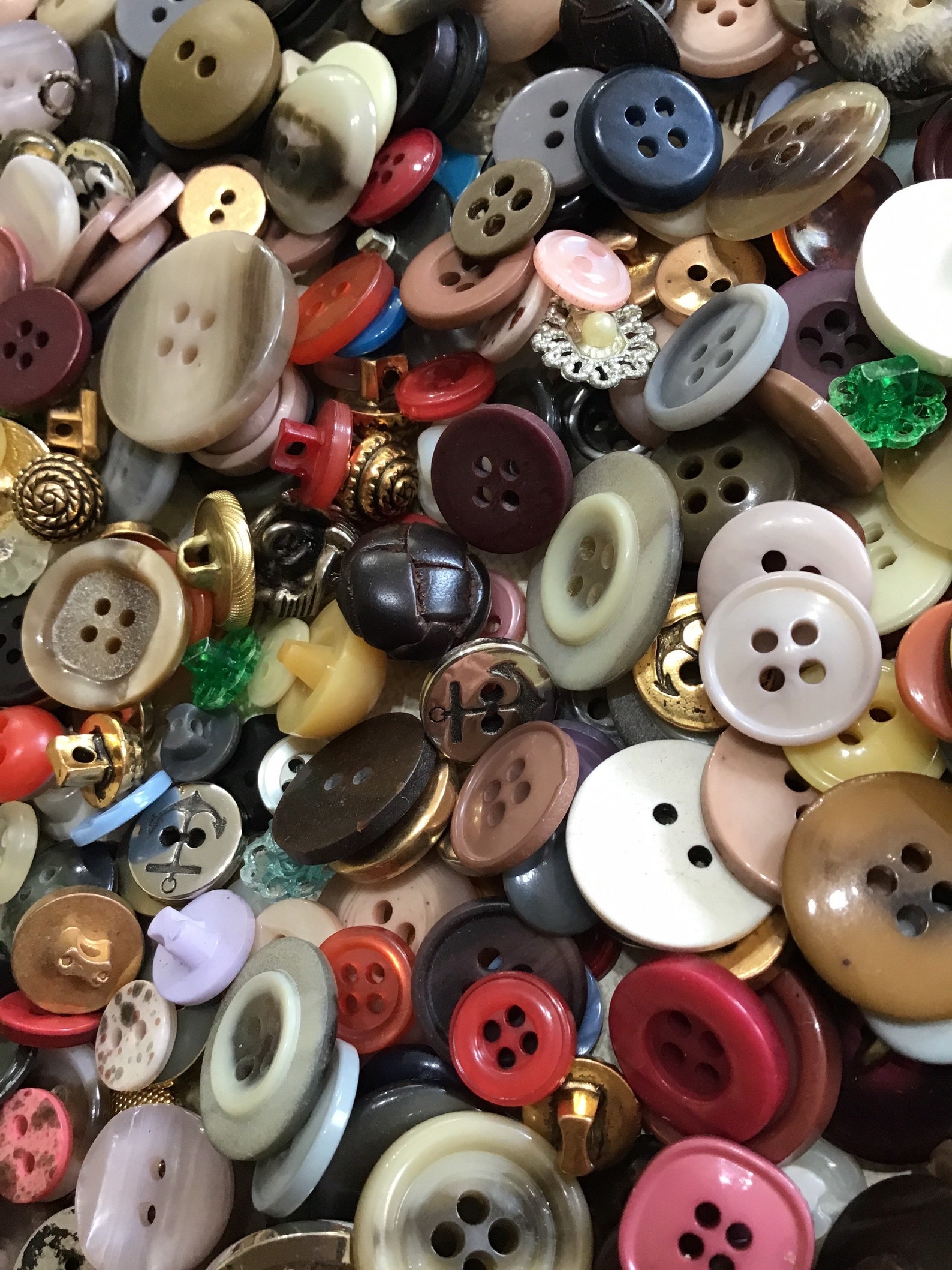 Bulk Button Lot Vintage Buttons Craft Buttons Sewing Etsy