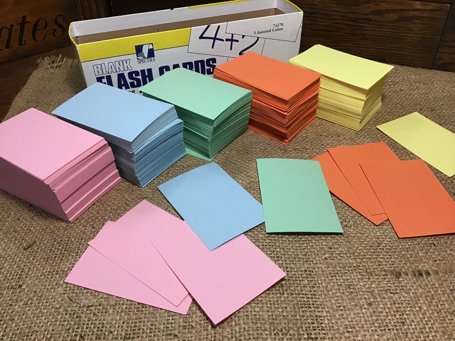 BLANK FLASH CARDS 25 Small Flash Cards Your Color Choice Etsy