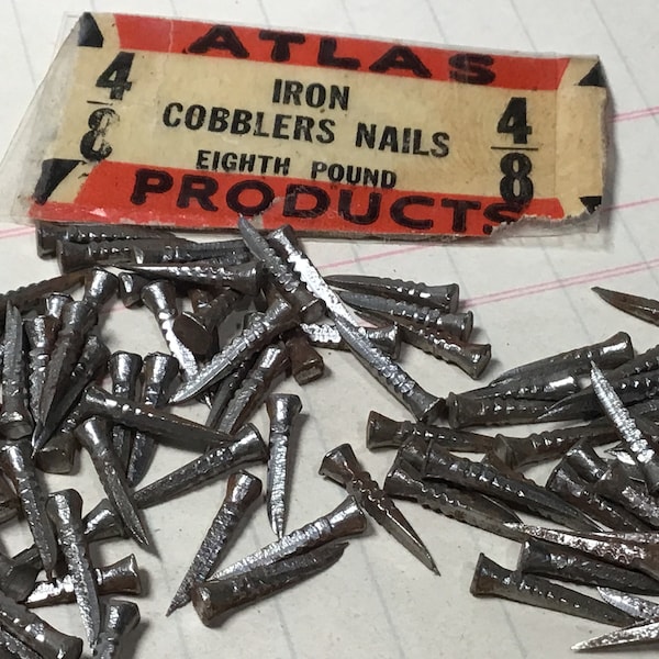 100 Atlas Iron Cobblers Nails, 1/2”