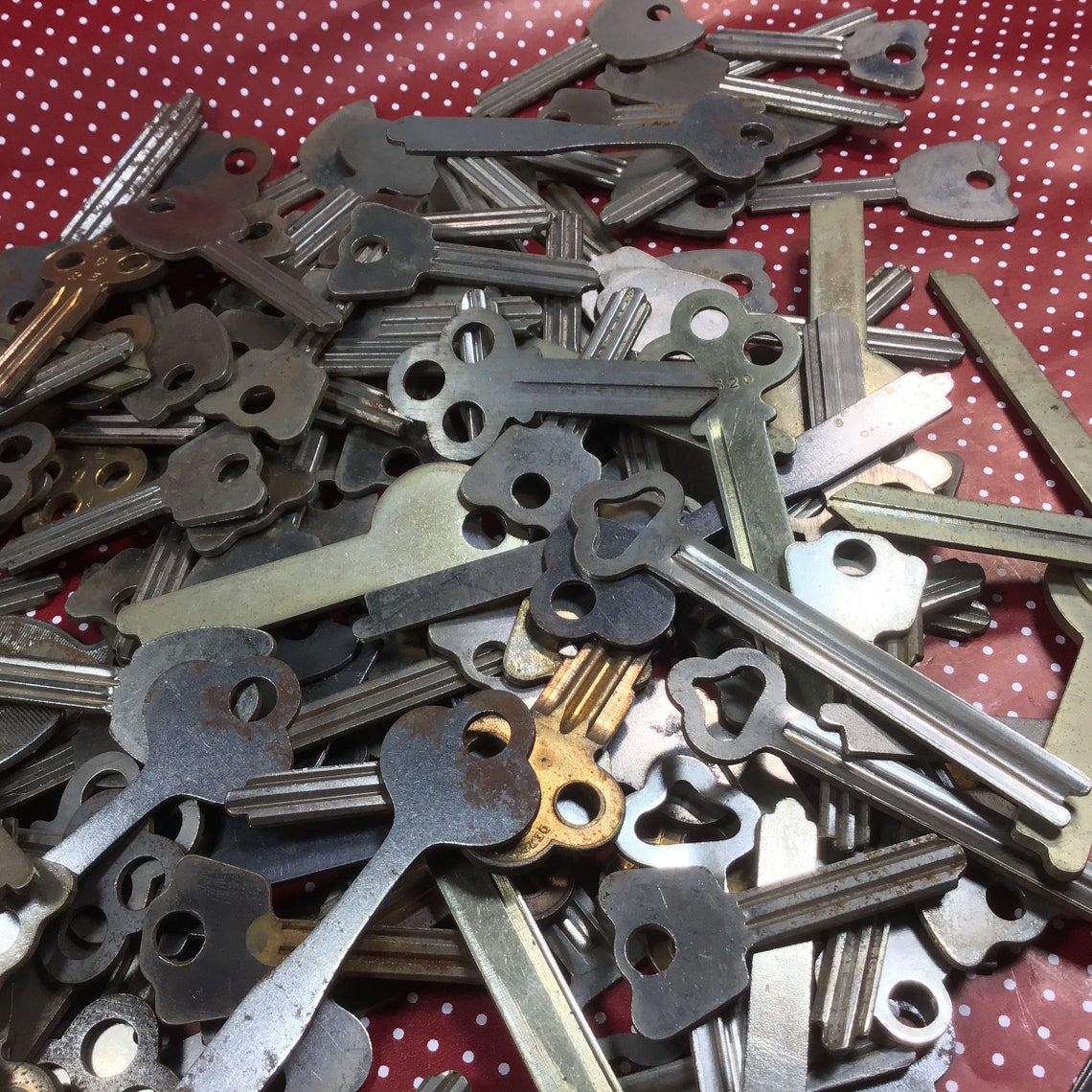 12 Vintage Flat Key Blanks Steampunk Keys Assemblage Keys Etsy