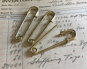 3 Kilt Safety Pins for Crafts, Jewelry, Junk Journals and More