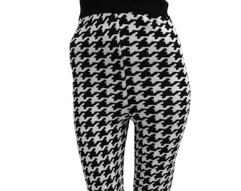 Byblos Vintage Leggings in Oversize Houndstooth Check, UK10