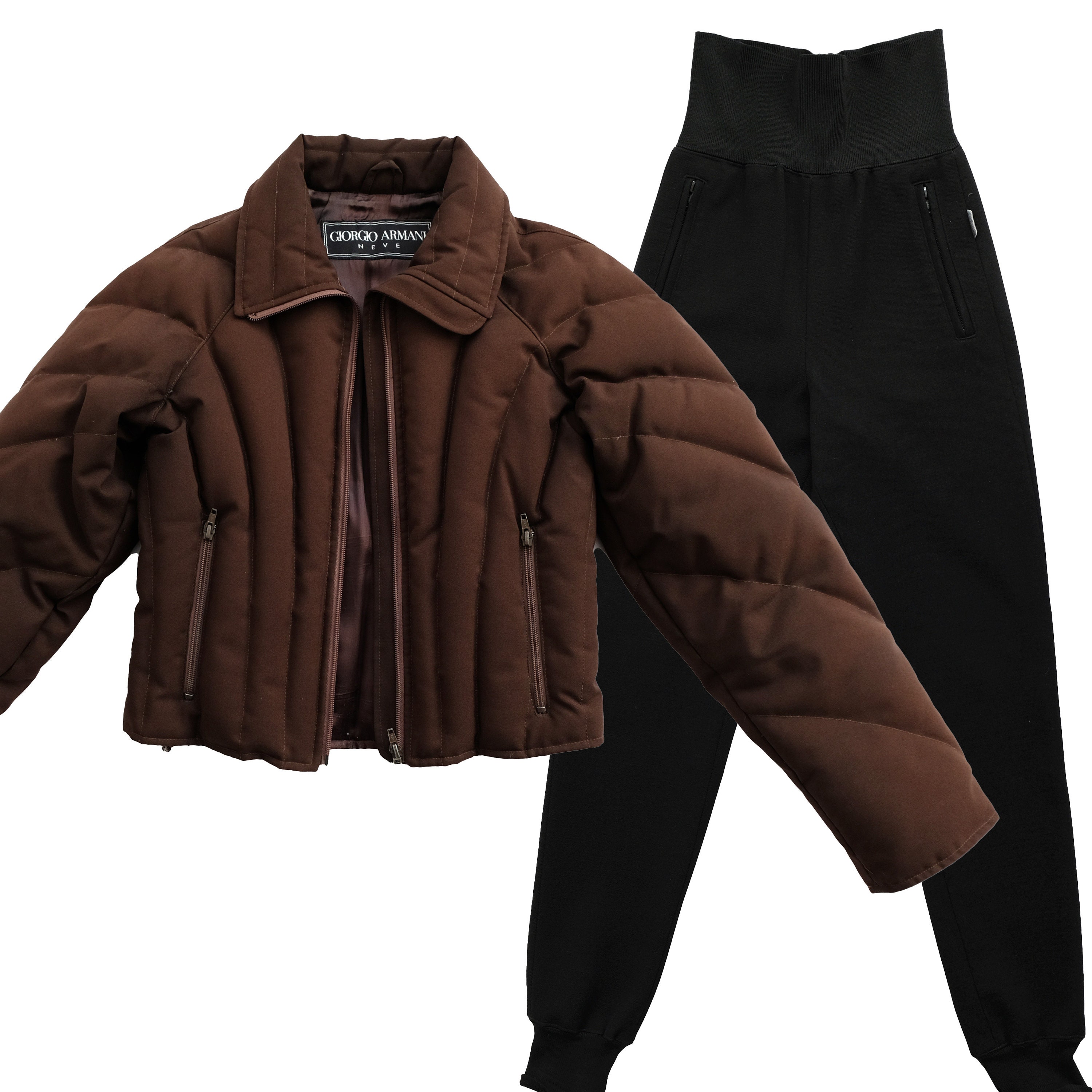 Georgio Armani Neve Vintage Piece Ski Suit, UK8 UK