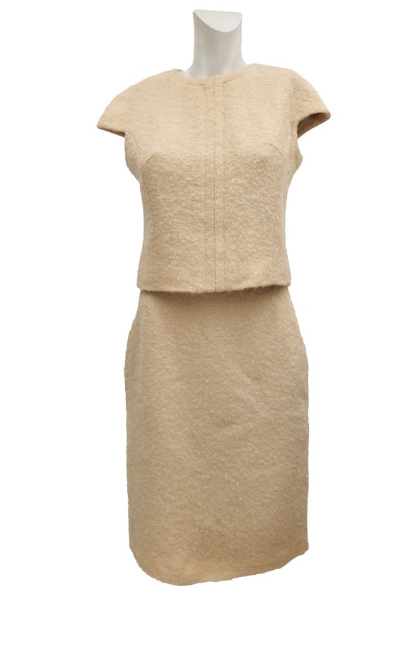 1950s Vintage Handmade 2 Piece Ensemble in Beige B