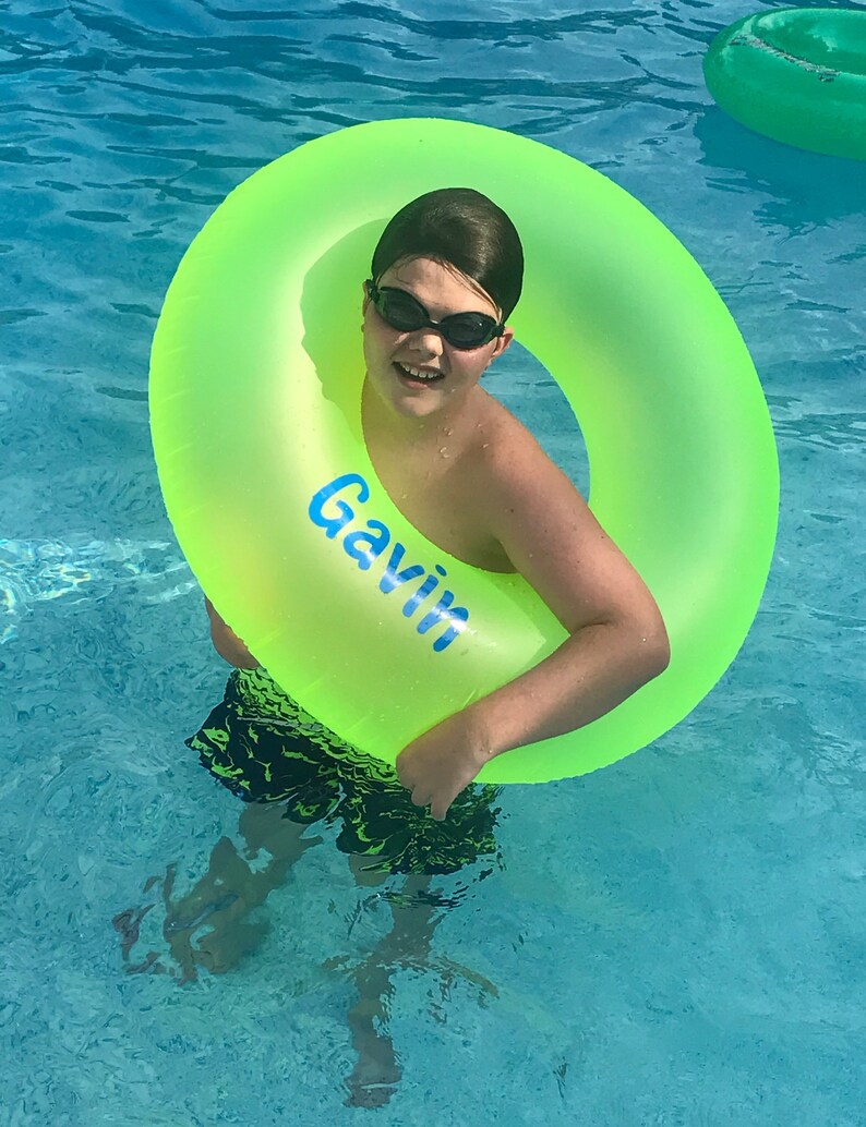 monogrammed pool floats