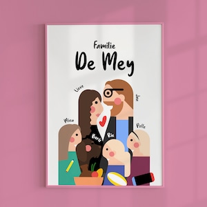 Digital Drawing From Photo, Cartoon Family Portrait, Funny Caricature as Anniversary gift for Him/Her, Vector Portrait, Digital Download.