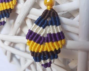 Micro macrame earrings