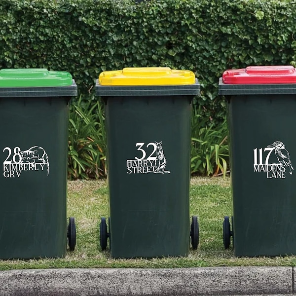 Wheelie Bin Stickers Etsy Australia