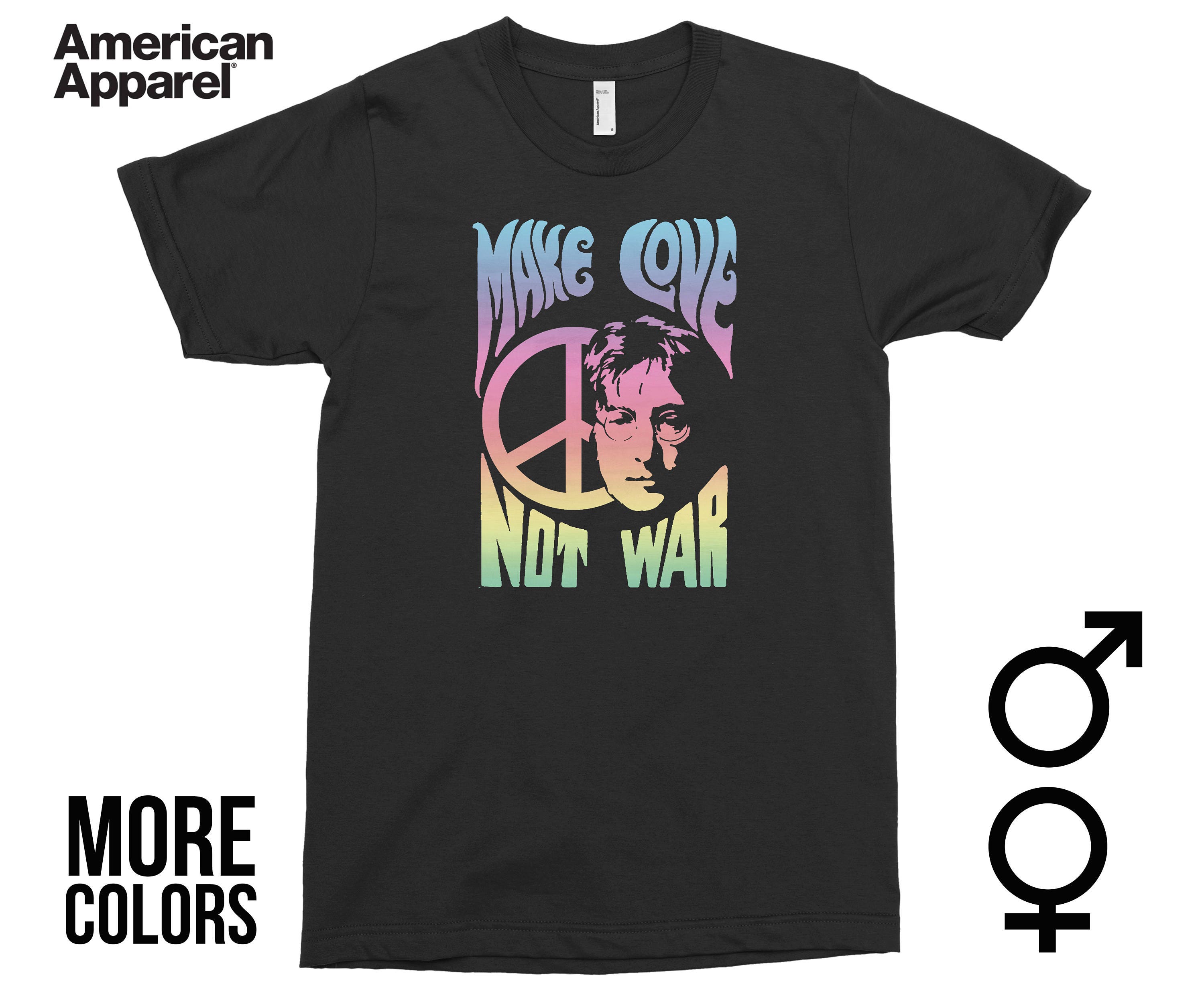 Make Love Not War John Lennon Shirt | Etsy