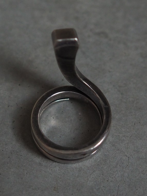 HERMES Clou de forge Ring SV 925 Silver size (US)… - image 5