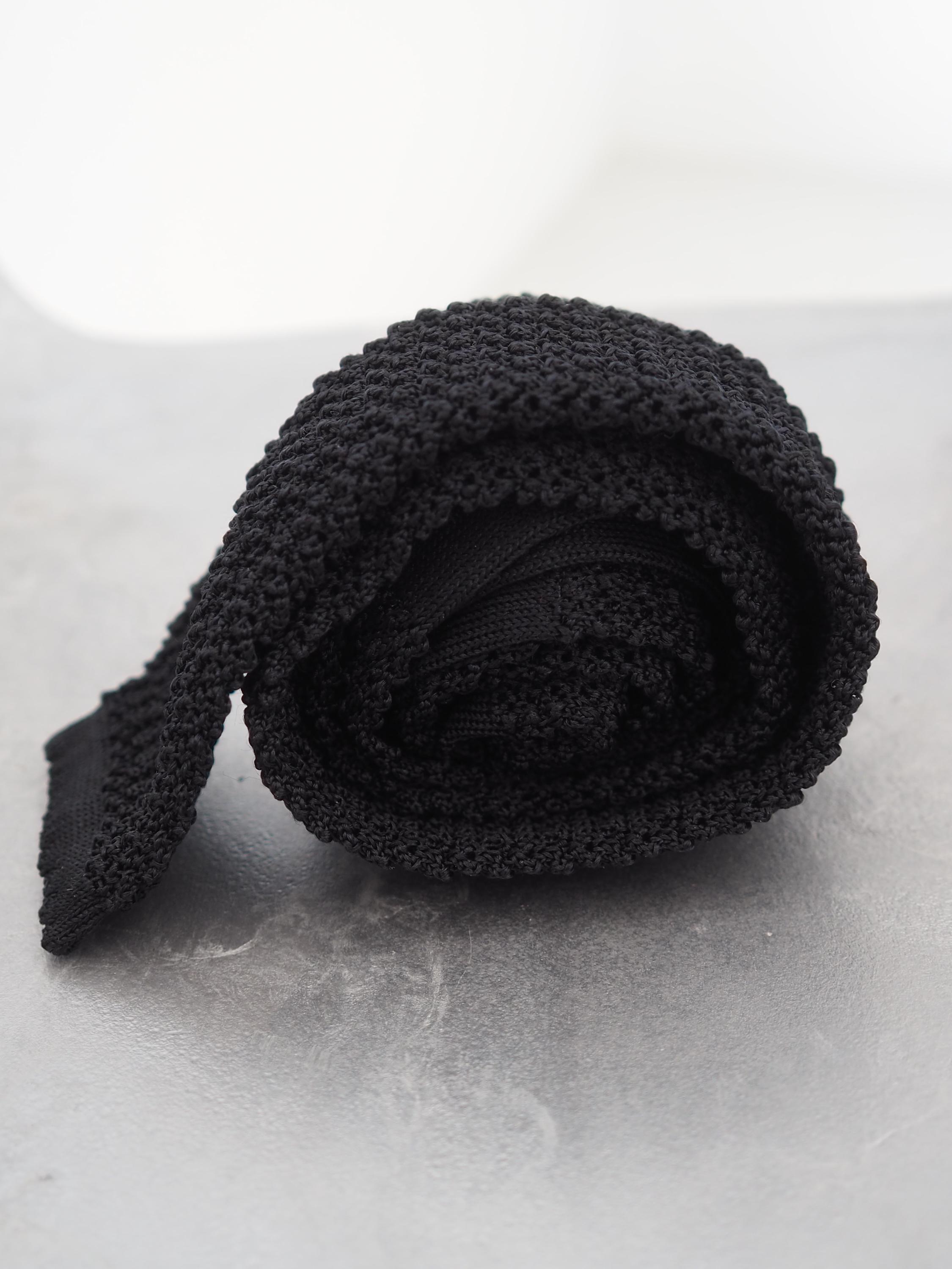 HERMES ニットタイ ブラック シルク ヴィンテージ 本物 - Etsy 日本