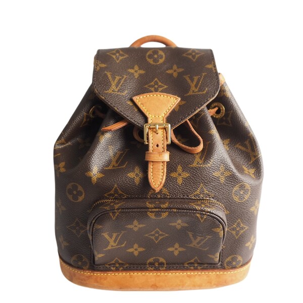 LOUIS VUITTON Monogram Montsouris Unisex  Backpack  Authentic