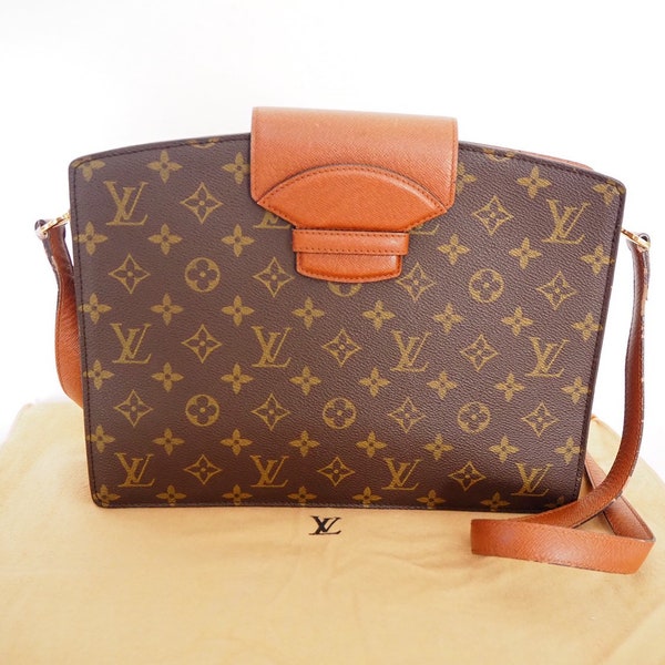 LOUIS VUITTON Monogram Courcelles Shoulder Bag M51375 LV Auth Vintage