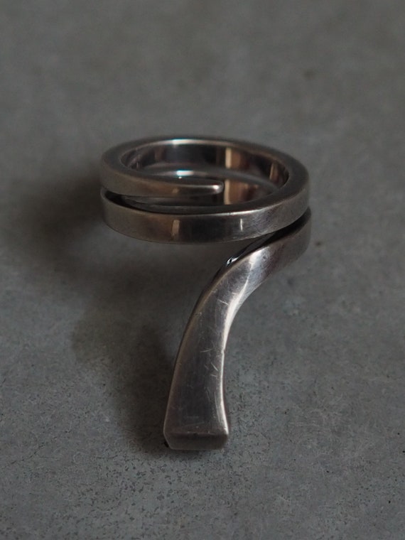 HERMES Clou De Forge Ring SV 925 Silver Size (US) 6.0