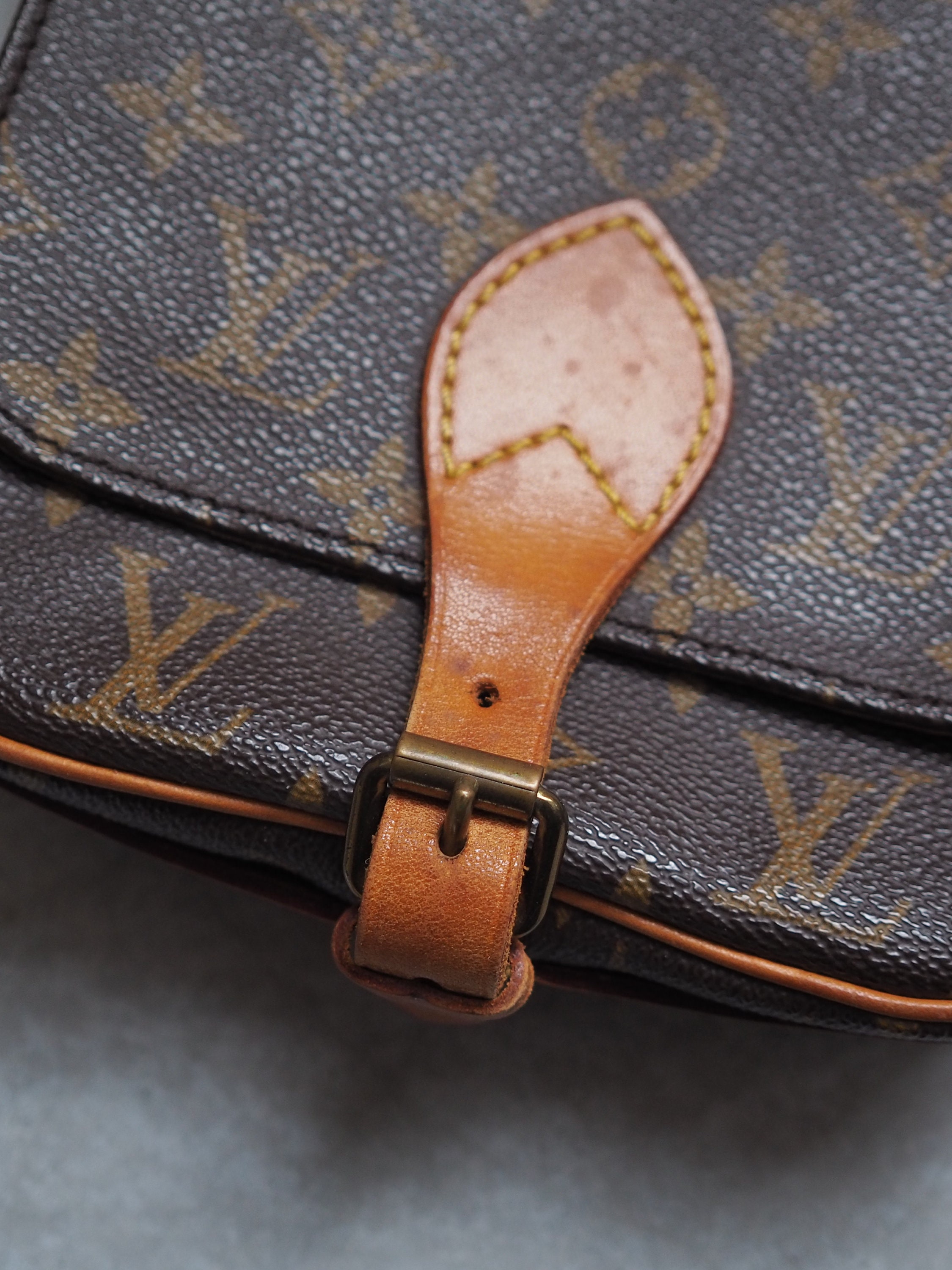 Shop for Louis Vuitton Monogram Canvas Leather Cartouchiere PM Shoulder Bag  - Shipped from USA