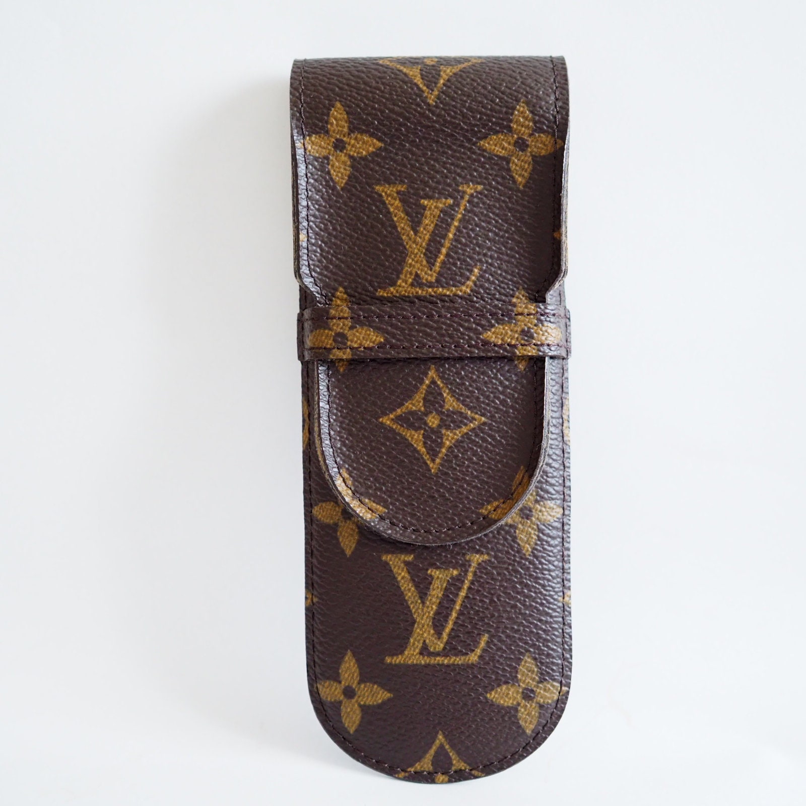 Louis Vuitton pencil case Monogram Brown Woman unisex Authentic