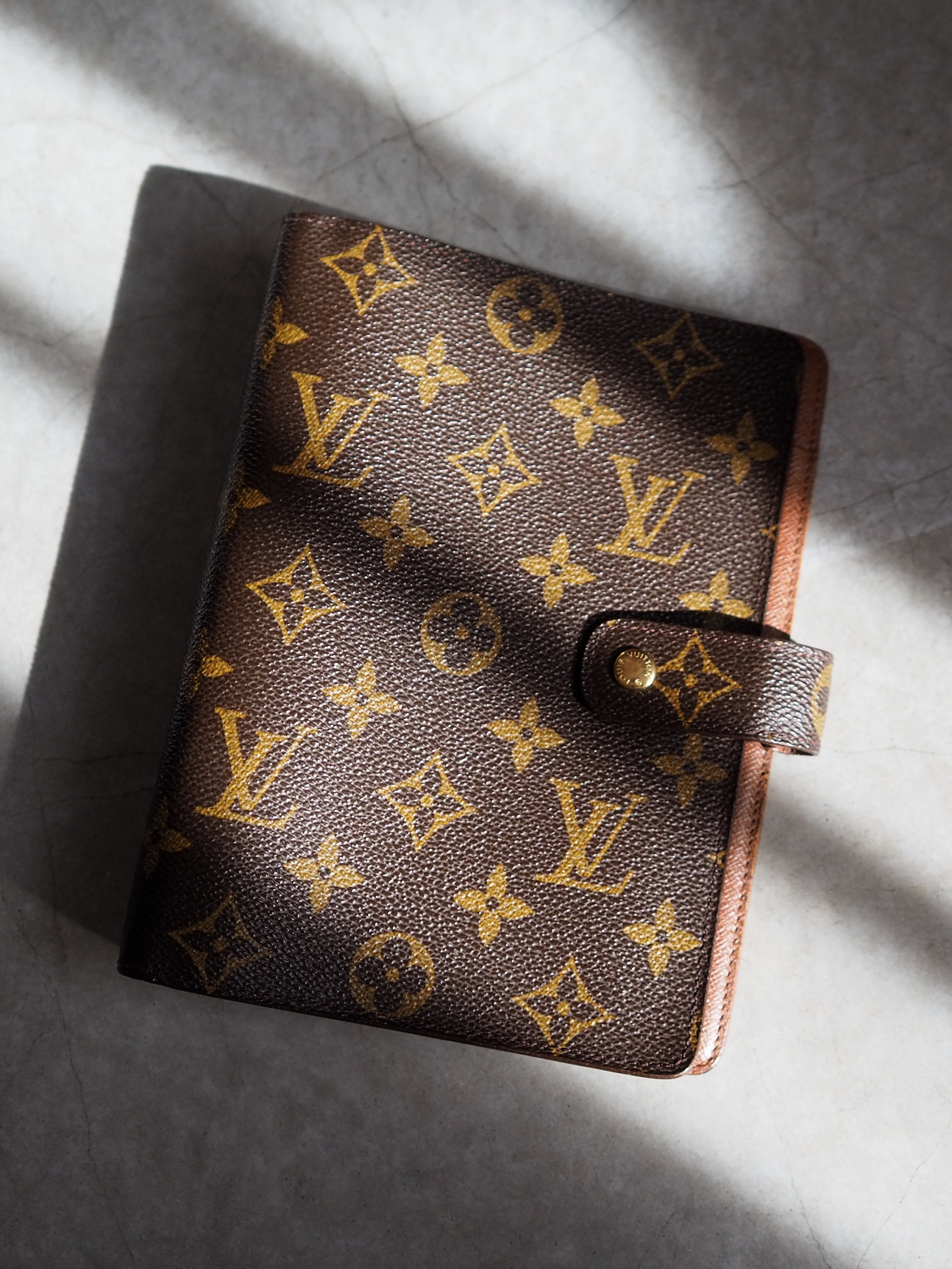 LOUIS VUITTON Agenda MM Monogram Day Planner Cover Vintage Authentic