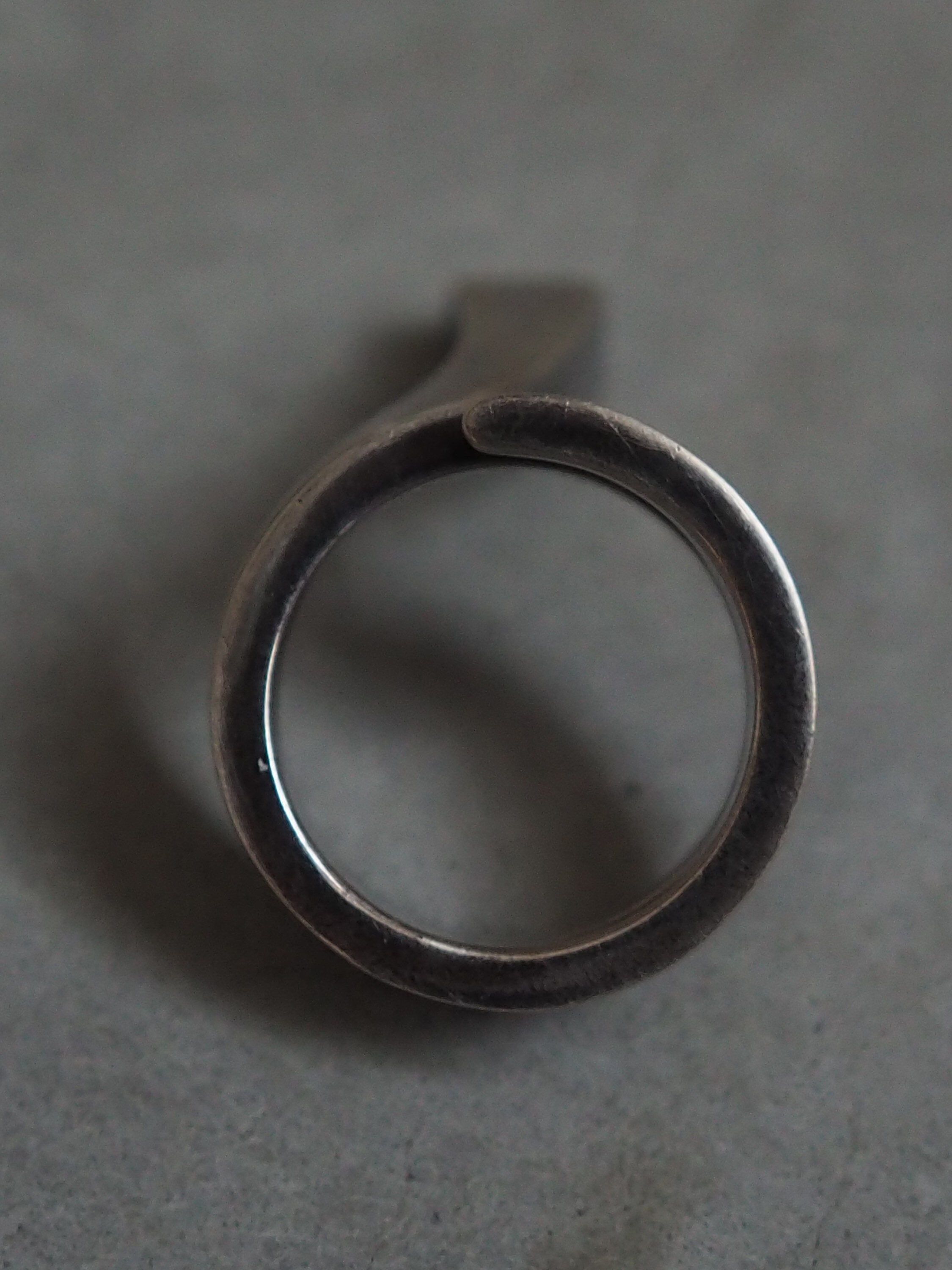 HERMES Clou De Forge Ring SV 925 Silver Size (US) 6.0