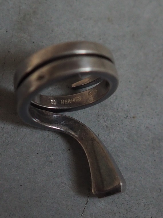 HERMES Clou de forge Ring SV 925 Silver size (US)… - image 8