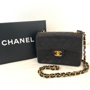 Chanel Black Smooth Lambskin Leather Multi Chains Large Boy Bag