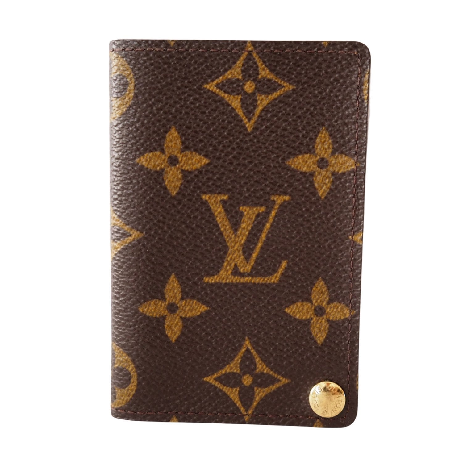 Louis Vuitton Monogram Card Holder Wallet Brown