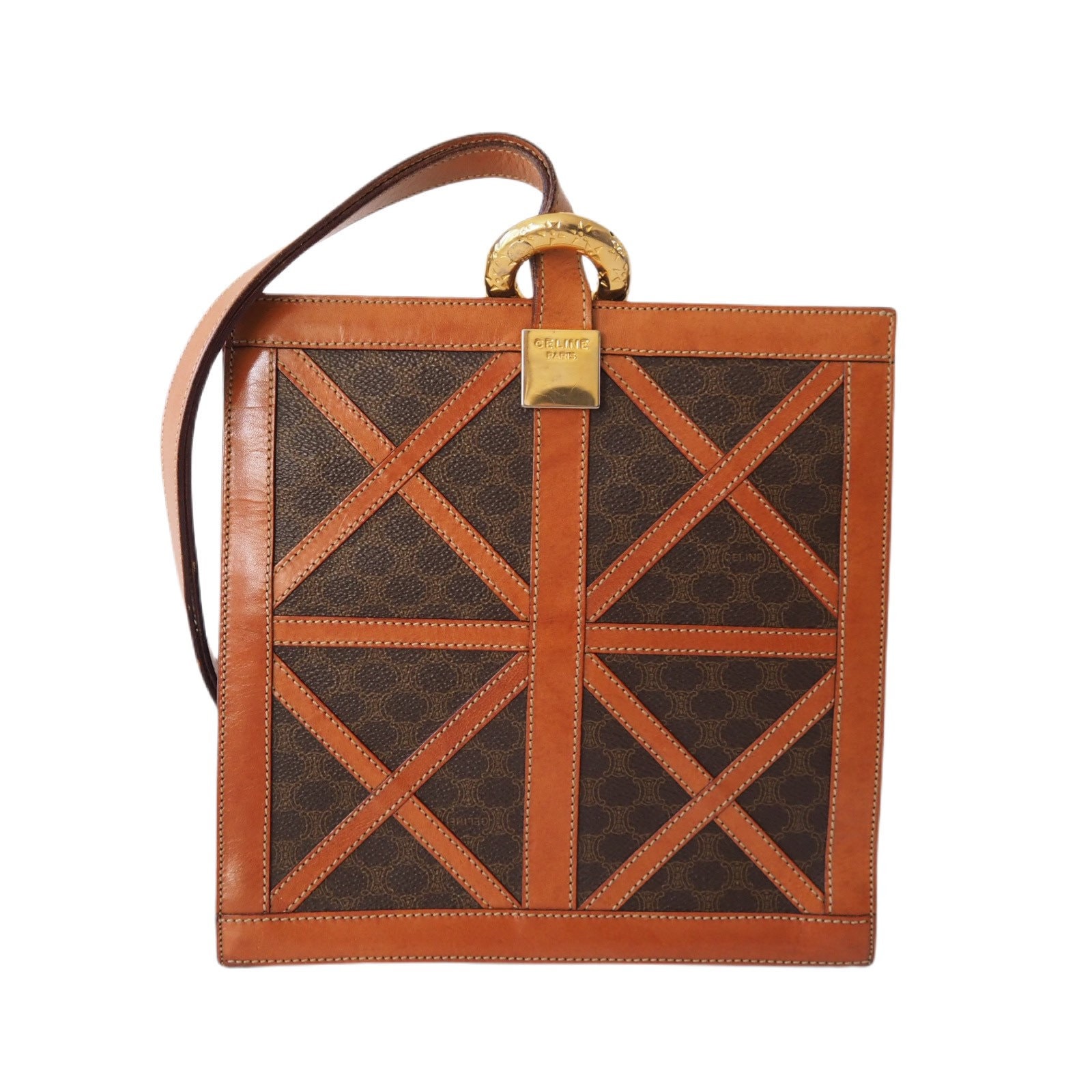 Celine Macadam Pochette - Brown Shoulder Bags, Handbags - CEL210442