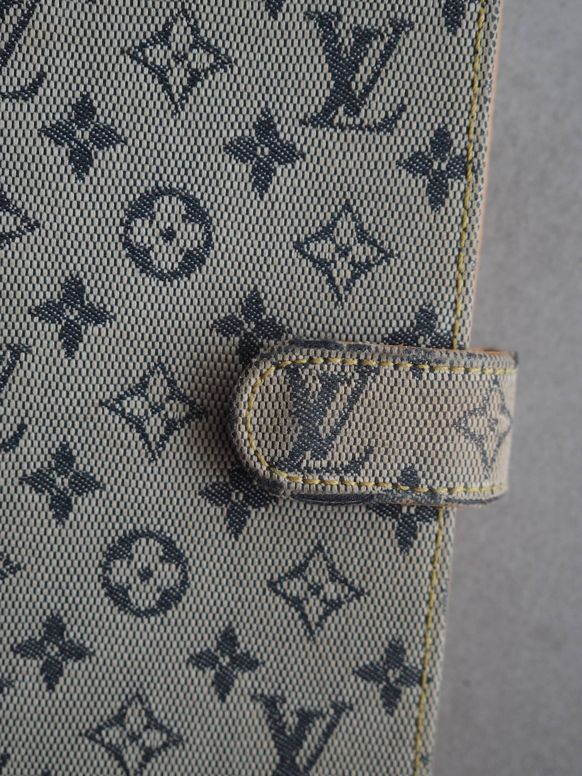 LOUIS VUITTON Monogram Mini Agenda PM Day Planner Cover Blue R20910 auth  45003 ref.964098 - Joli Closet