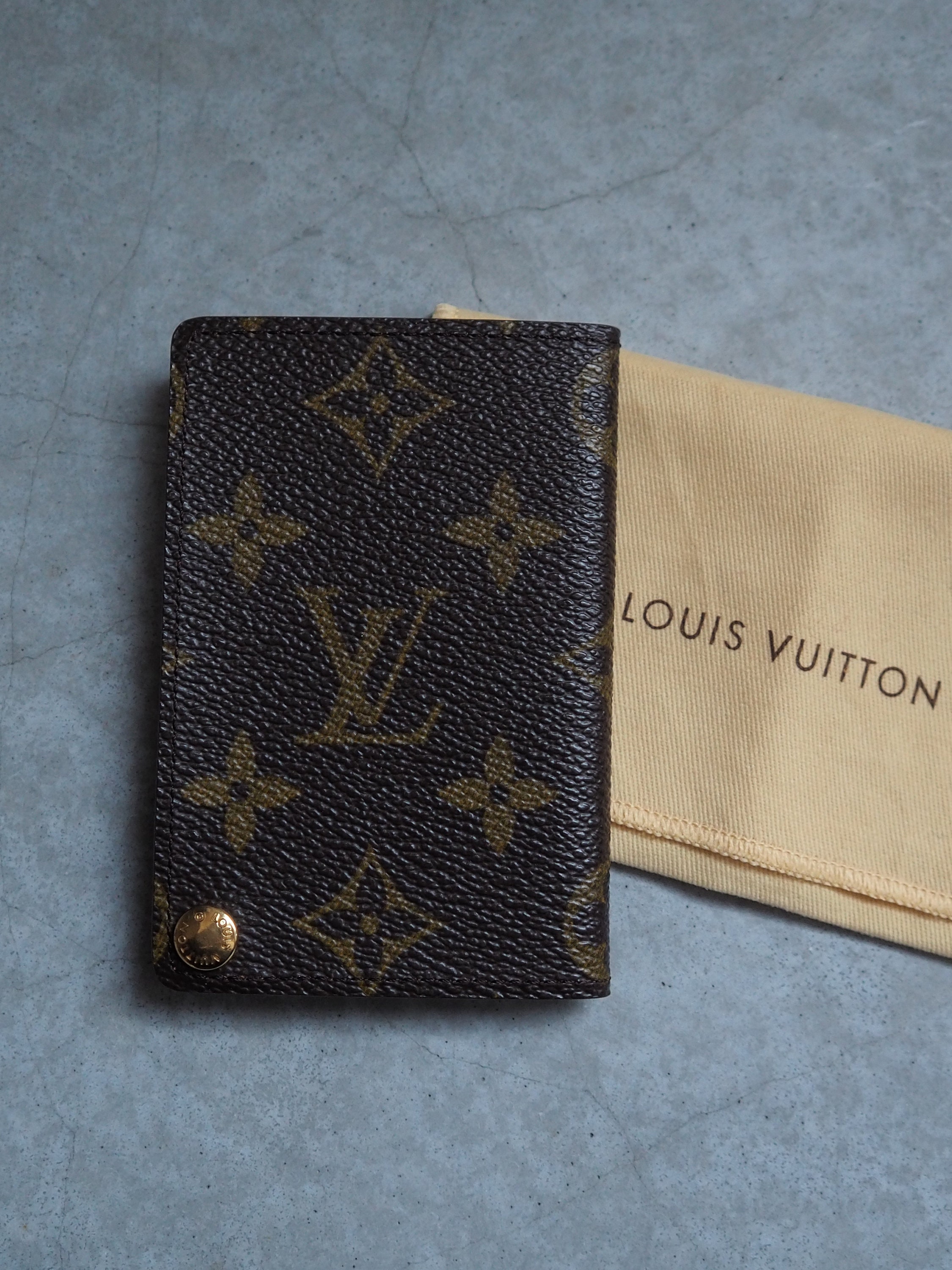 LOUIS VUITTON Monogram Escovedo Travel Case Long Wallet Brown