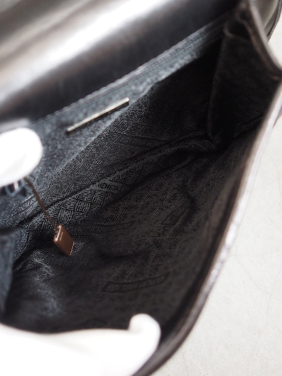 BOTTEGA VENETA Intrechart Shoulder bag Black Silv… - image 9
