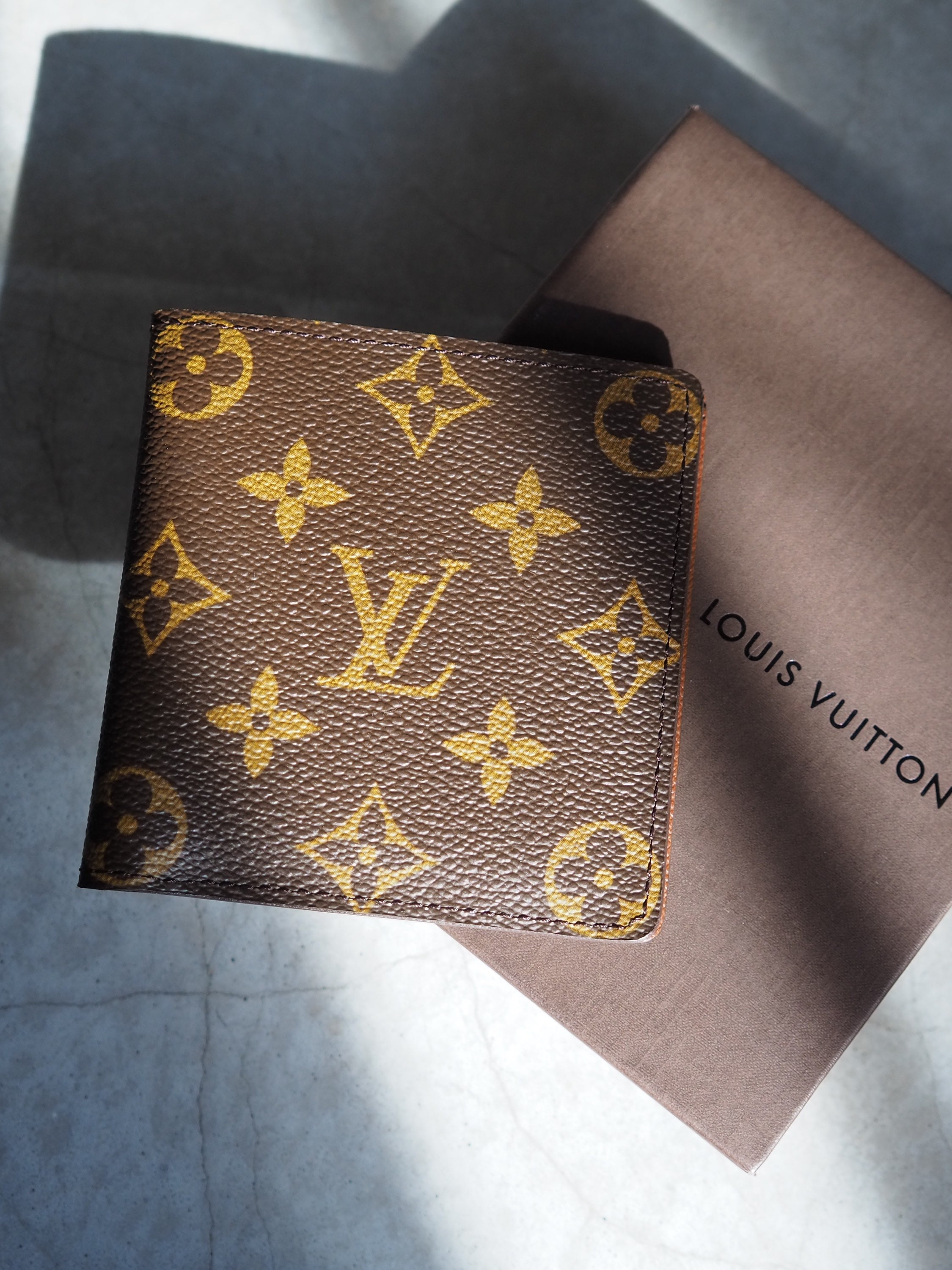 Louis Vuitton Porte Monnaie Billets Tresor Wallet Brown Monogram Coated Canvas