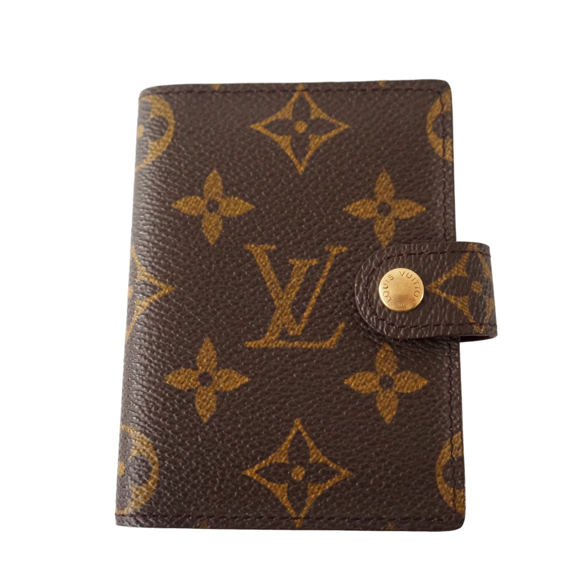 LOUIS VUITTON Card Pas Case Geldbörse ID Braun Monogramm - .de