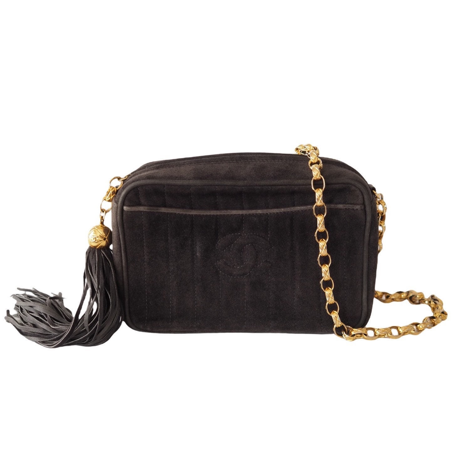 Chanel suede crossbody bag Clearance