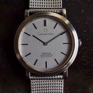 OMEGA Constellation Watch Silver Color Stainless steel Men&#39;s Vintage Automatic Antique Authentic