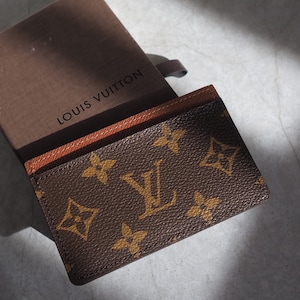 LOUIS VUITTON Porte Cartes Simple Card Holder M61733 Purse Brown