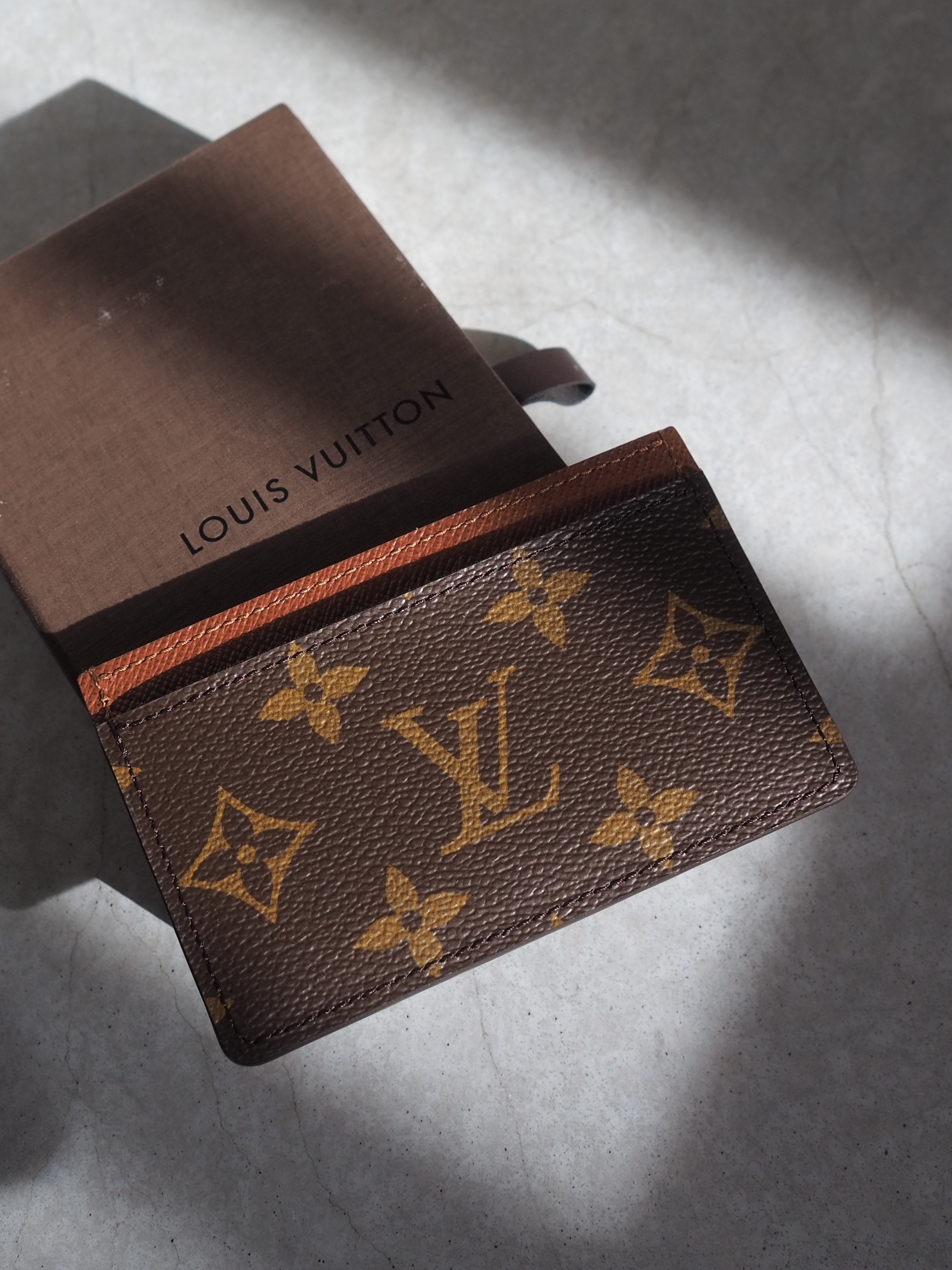 Louis Vuitton Vintage Monogram Tri-Fold Business Card Holder