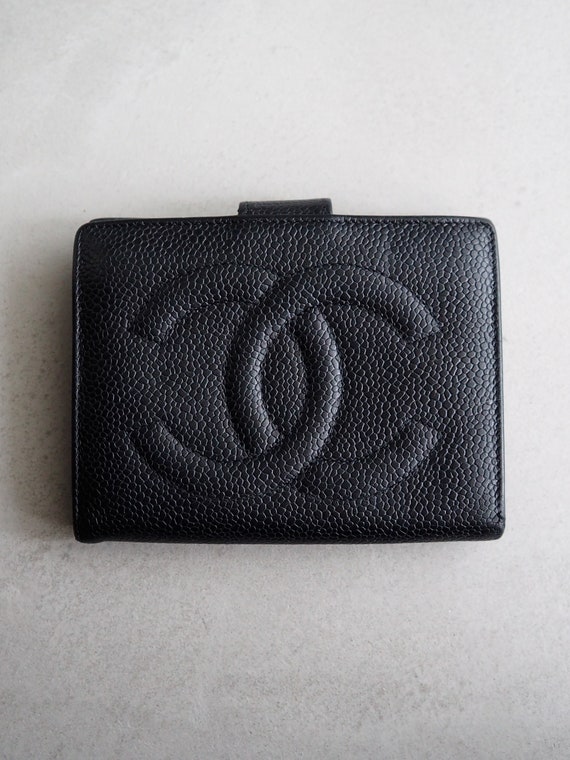 Authentic Chanel Patent Leather Compact Wallet