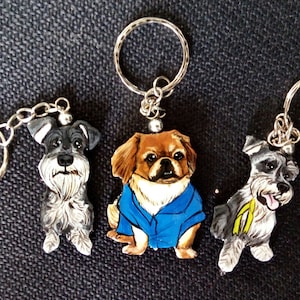 Custom Pet Full Body Portrait Keychain