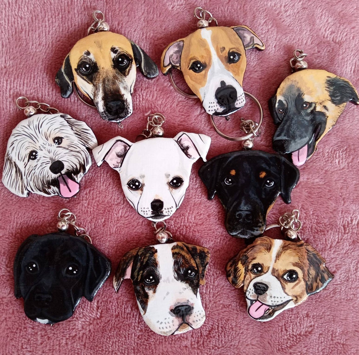 Custom Pet Keychain & Portrait Etsy
