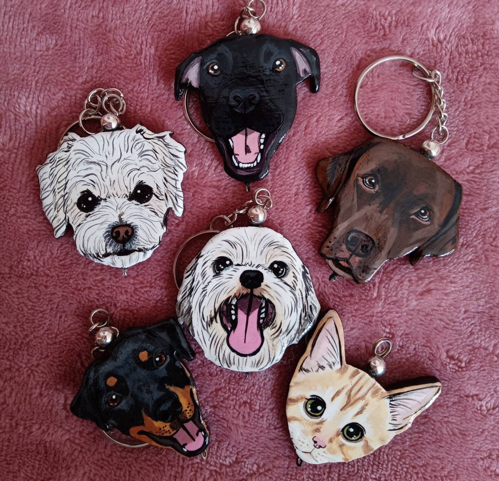 Custom Pet Keychain & Portrait Etsy