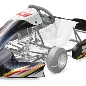 KG MK20 Cadet / mini go kart graphic wrap plot template image 5