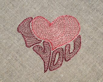Valentine's day gift I Love You Handkerchief Embroidered Valentines Day Gift Hankie Valentine Wedding Bridal Birthday Valentine Gift Idea