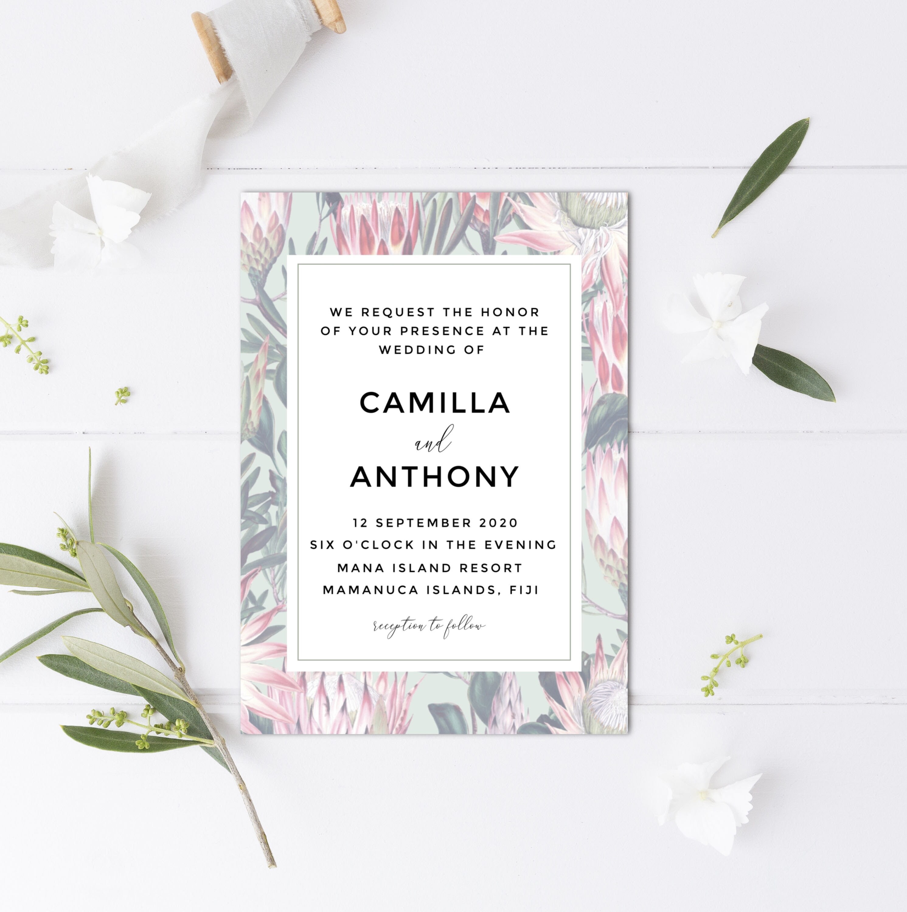 Camilla Wedding Invitation Suite Printable Wedding Etsy