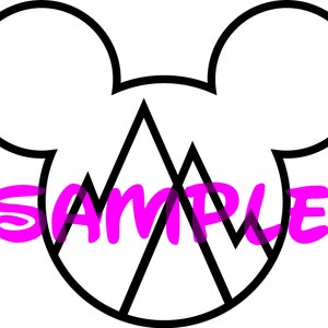 May include: The word "SAMPLE" in bold, pink letters against a black background.